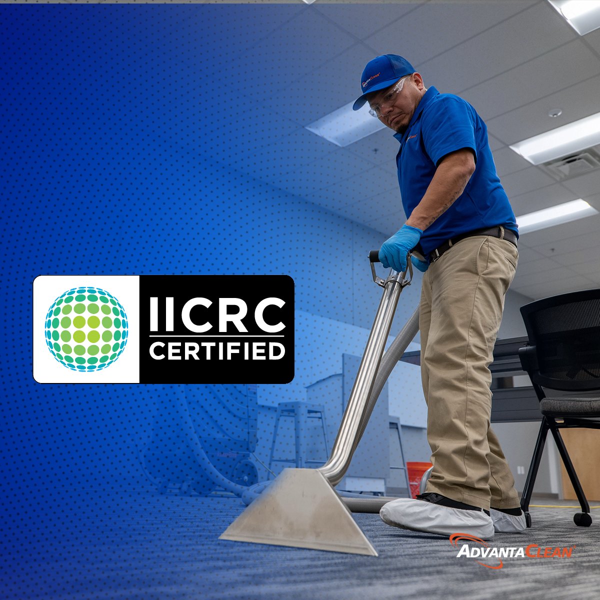 AdvantaCleanES's tweet photo. IICRC certification means our team is trained to handle water damage and cleaning with proven industry standards you can trust. https://t.co/6wFxOgmajR