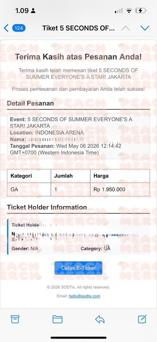 jastipeachmerch's tweet photo. 5SOS IN JAKARTA ✅
#peachmerch_ticketing https://t.co/XoEJnuV6AL