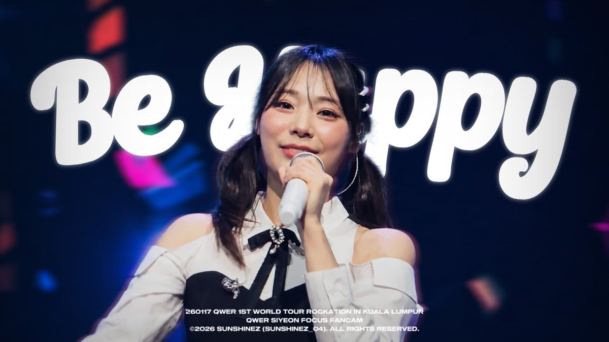 Sunshinez_04's tweet photo. 260117 QWER ROCKATION IN KUALA LUMPUR - SIYEON 시연 "행복해져라 Be Happy" Fancam 직캠
4K FULL ver.🔗: https://t.co/44xBBSd8de
#QWER #큐더블유이알
#SIYEON #시연 #이시연 #시요밍
#QWERinKL #QWER_ROCKATION https://t.co/GnjmTrMWoP