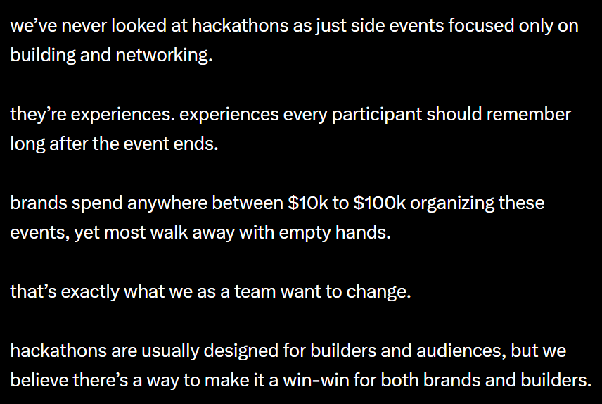 blockwee's tweet photo. this is the blueprint behind generating 1 million views from an event, dropped by our cmo 🫡 https://t.co/kVMNuJxfdr