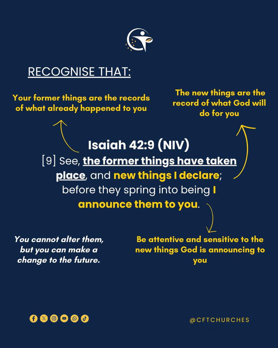 cftchurches's tweet photo. In order to succeed both spiritually and physically, note that you may need to change your attitude and approach towards things. Change is not about doing the wrong things better, but knowing the right thing and doing the right thing better.
#cftchurches #ApostleATBWilliams https://t.co/v9xmyZSWoQ
