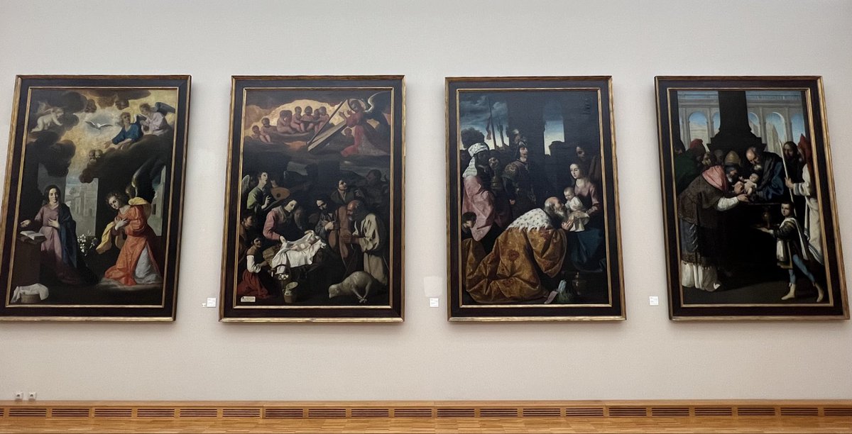 phdbeu's tweet photo. @MGregoryWriter The Grenoble museum owns 4 wonderful Zurbaran paintings, usually displayed as shown: https://t.co/JZ9xsOazLx