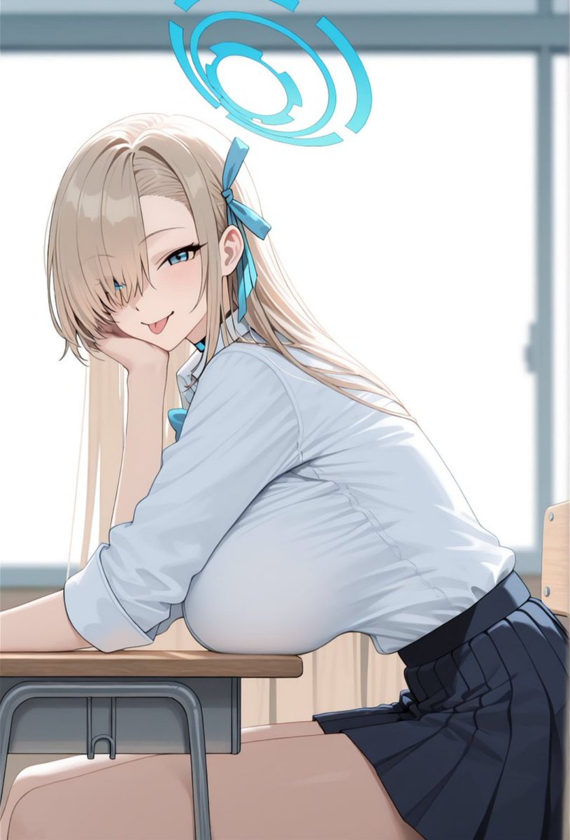 Eleggx's tweet photo. Presta atención a clases, después hablamos en el receso🩵
#Asuna #asuna #bluearchive https://t.co/7P61tCKBLX