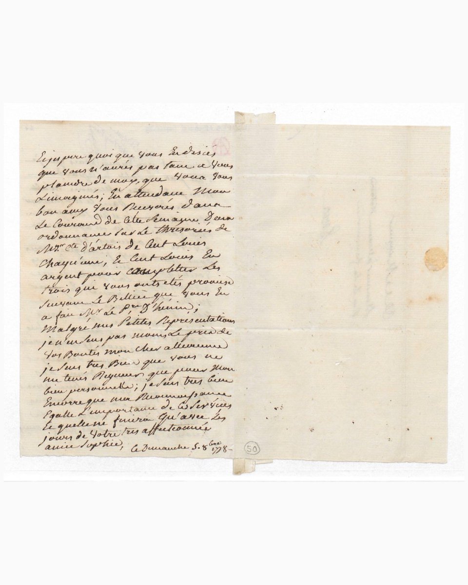 transcribathon's tweet photo. "Je n'ai pas le sol." (I don’t have the means.)
Sophie Arnould. October 1778. The most celebrated soprano in France. She created the role of Iphigénie in Gluck's opera. This letter is on Transcribathon. https://t.co/JJz2Oqbvsd
#CitizenScience #Europeana #InfinityEccch https://t.co/Mq91FkidA0