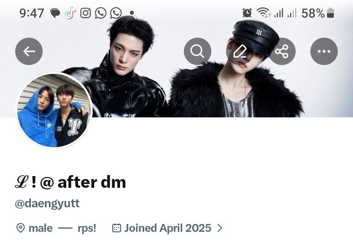 ℒ ! @ after dm tweet media