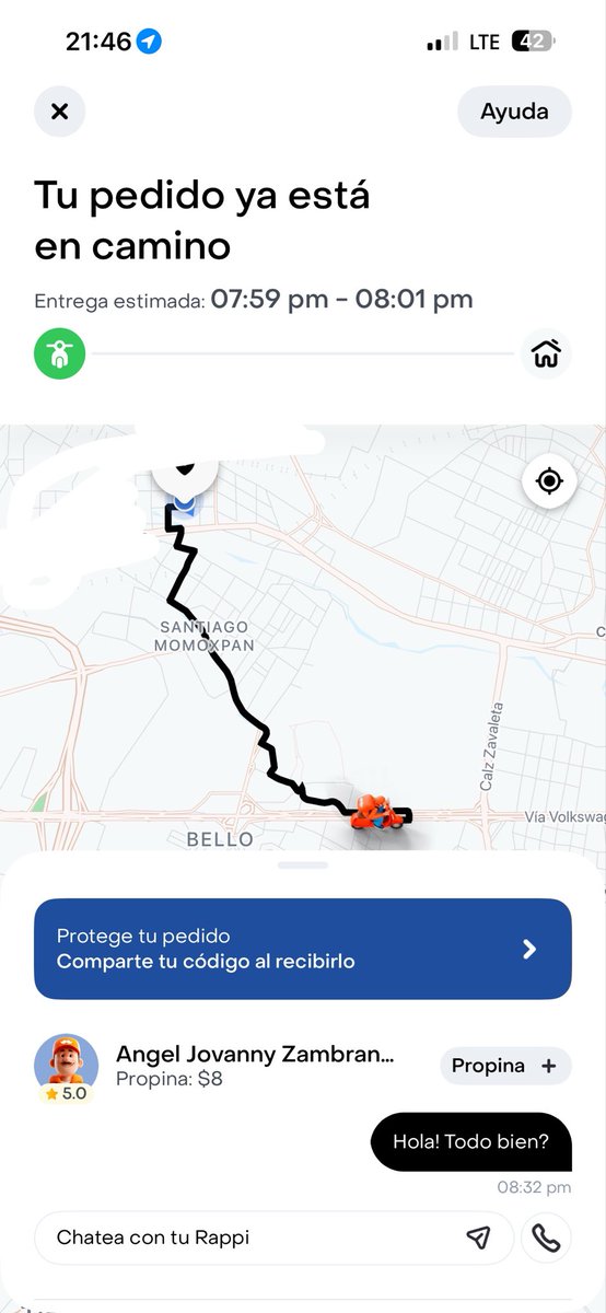 ternera_dolida's tweet photo. @RappiMexico El pedido que realicé ayer a las 7 pm nunca llegó y sigue activo, claramente el repartidor se robó mis productos, pero desde la app es imposible que me den solución, no sirve de nada. Por favor, les pido esclarecer esta situación https://t.co/RLCE2bl77d