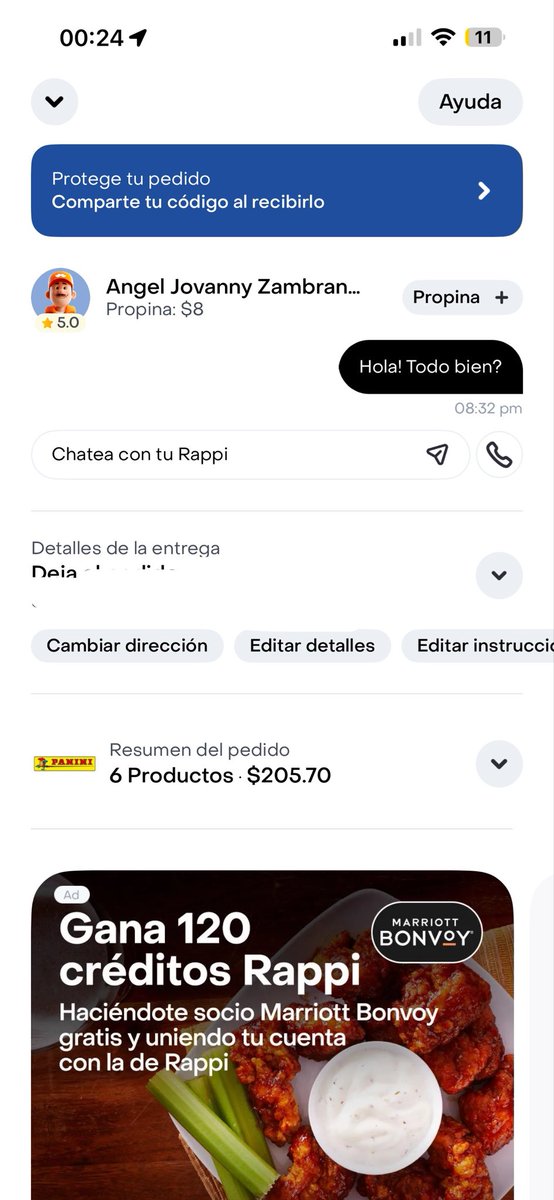 ternera_dolida's tweet photo. @RappiMexico El pedido que realicé ayer a las 7 pm nunca llegó y sigue activo, claramente el repartidor se robó mis productos, pero desde la app es imposible que me den solución, no sirve de nada. Por favor, les pido esclarecer esta situación https://t.co/RLCE2bl77d