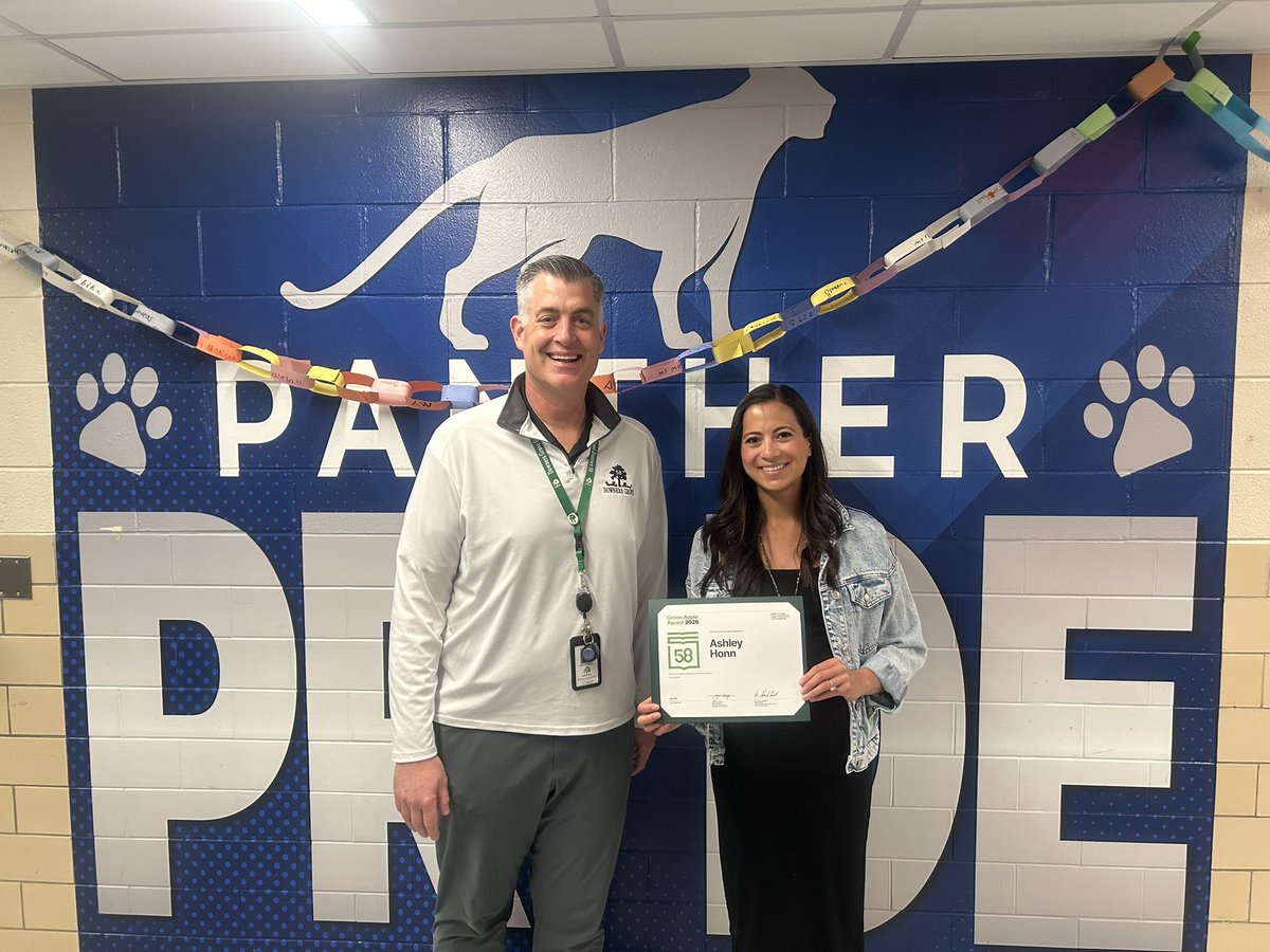 drkevinbrussell's tweet photo. Congratulations to Mr. Leipart and Ms. Honn of Henry Puffer School on earning a Green Apple Award from the Education Foundation of @DGDistrict58. We are grateful for their hard work and dedication! #dg58pride https://t.co/STDE2ZiiPo