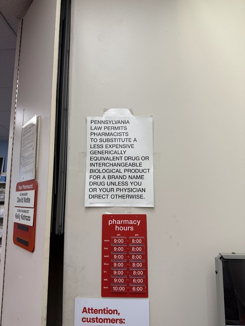 JG_Sample's tweet photo. This sign at CVS is very @usgraphics coded. No frills, no nonsense, and timeless. https://t.co/BoANsj1Enb