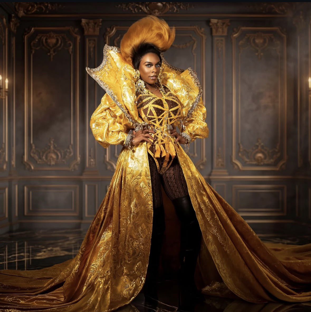 Drag_Crave's tweet photo. Mystique Summers looks regal in a revamped version of her "Paris, France" runway for RuPaul's Drag Race All Stars season 11. https://t.co/1CwzETXmBH