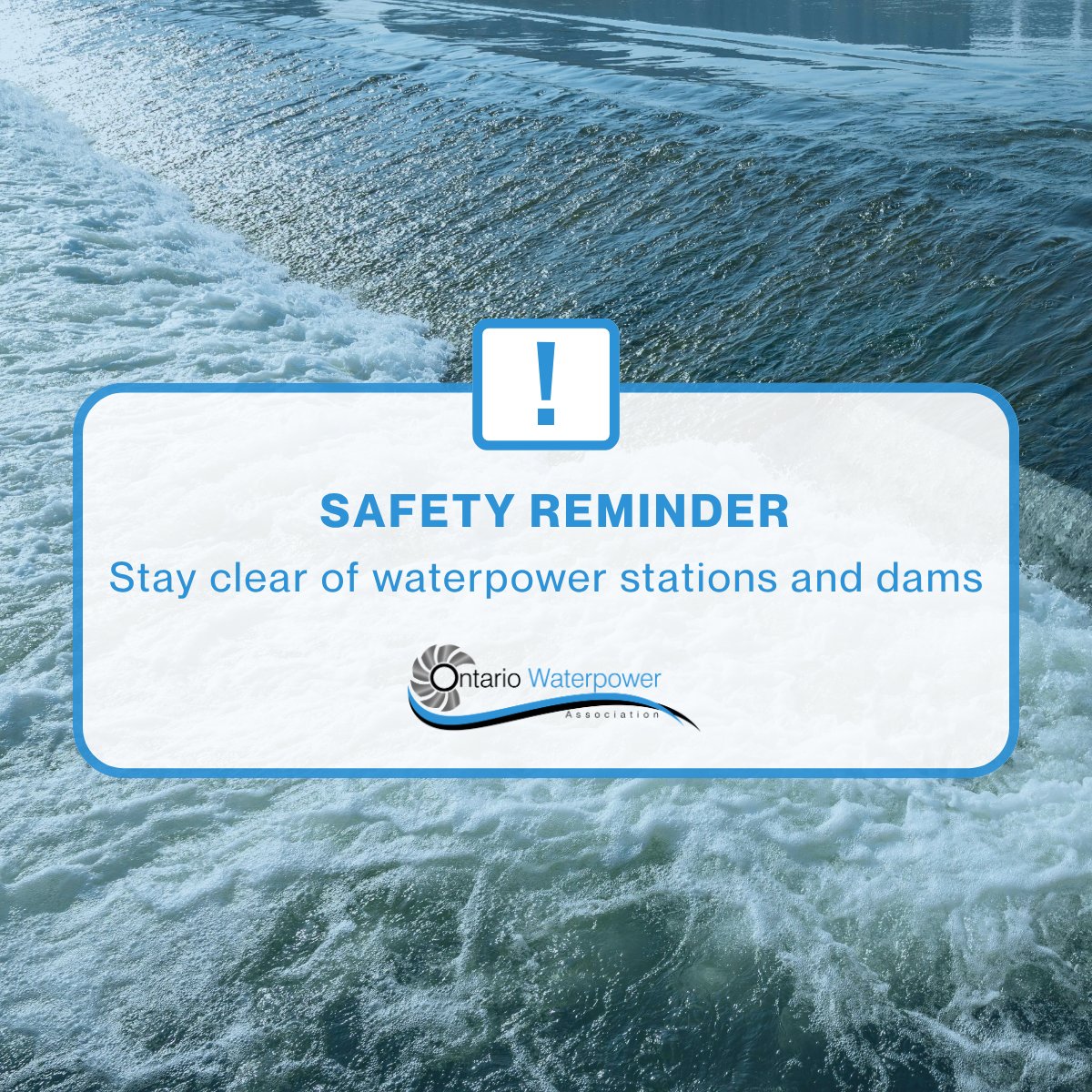 ONWaterpower's tweet photo. As you head into the Victoria Day long weekend, please stay clear and stay safe around waterpower stations and dams. Water levels and flows can change quickly and without warning.

Wishing everyone a safe and enjoyable long weekend.

#VictoriaDay #Waterpower #Hydropower https://t.co/2FfkamdphR