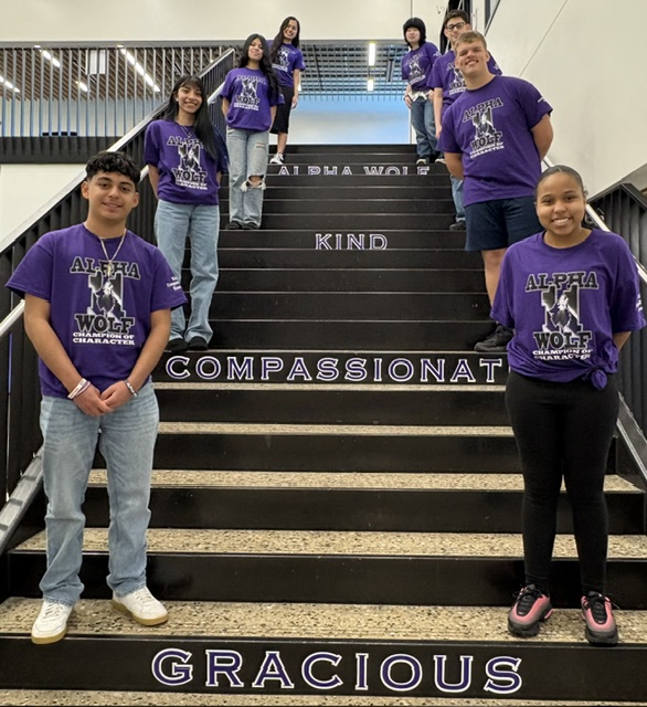 WolvesWps's tweet photo. 🐺 Alpha Wolf 11 Champions of Character 🐺
Shoutout to our newest @whs_wolves AW11 Award winners! 💜These students were recently recognized for showing kindness, compassion, and gratitude in the way they show up every day!

#BetterTogetherWPS #WyomingWolves https://t.co/p9ibm838sR