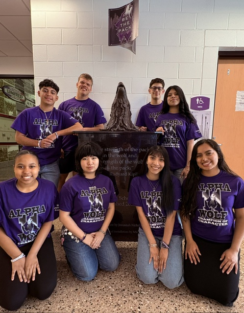 WolvesWps's tweet photo. 🐺 Alpha Wolf 11 Champions of Character 🐺
Shoutout to our newest @whs_wolves AW11 Award winners! 💜These students were recently recognized for showing kindness, compassion, and gratitude in the way they show up every day!

#BetterTogetherWPS #WyomingWolves https://t.co/p9ibm838sR