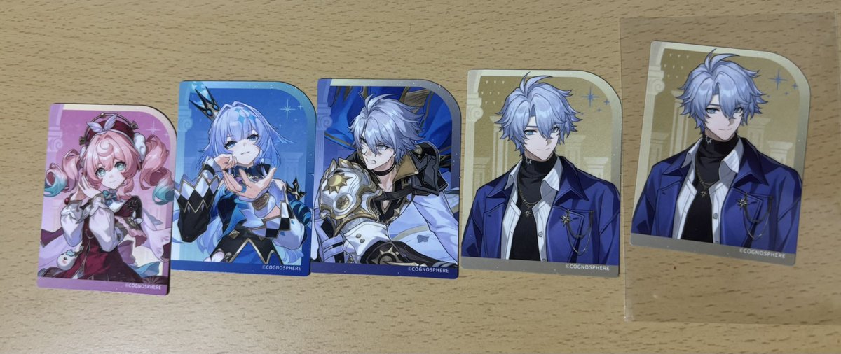 eri8sub's tweet photo. 【交換】崩壊スターレイル　スシロー コラボ
譲)画像のもの
ケリュドラ,セイレンス,ファイノン,ヒアンシー,モーディス,1弾シークレット,2弾シークレット 
求)各種 アナイクス 友人用ピック以外のヒアンシー
キメラは画像をご覧下さい
仙台手渡しor郵送可能 
検索からでもお気軽お声がけください https://t.co/Xi0fWErBHT