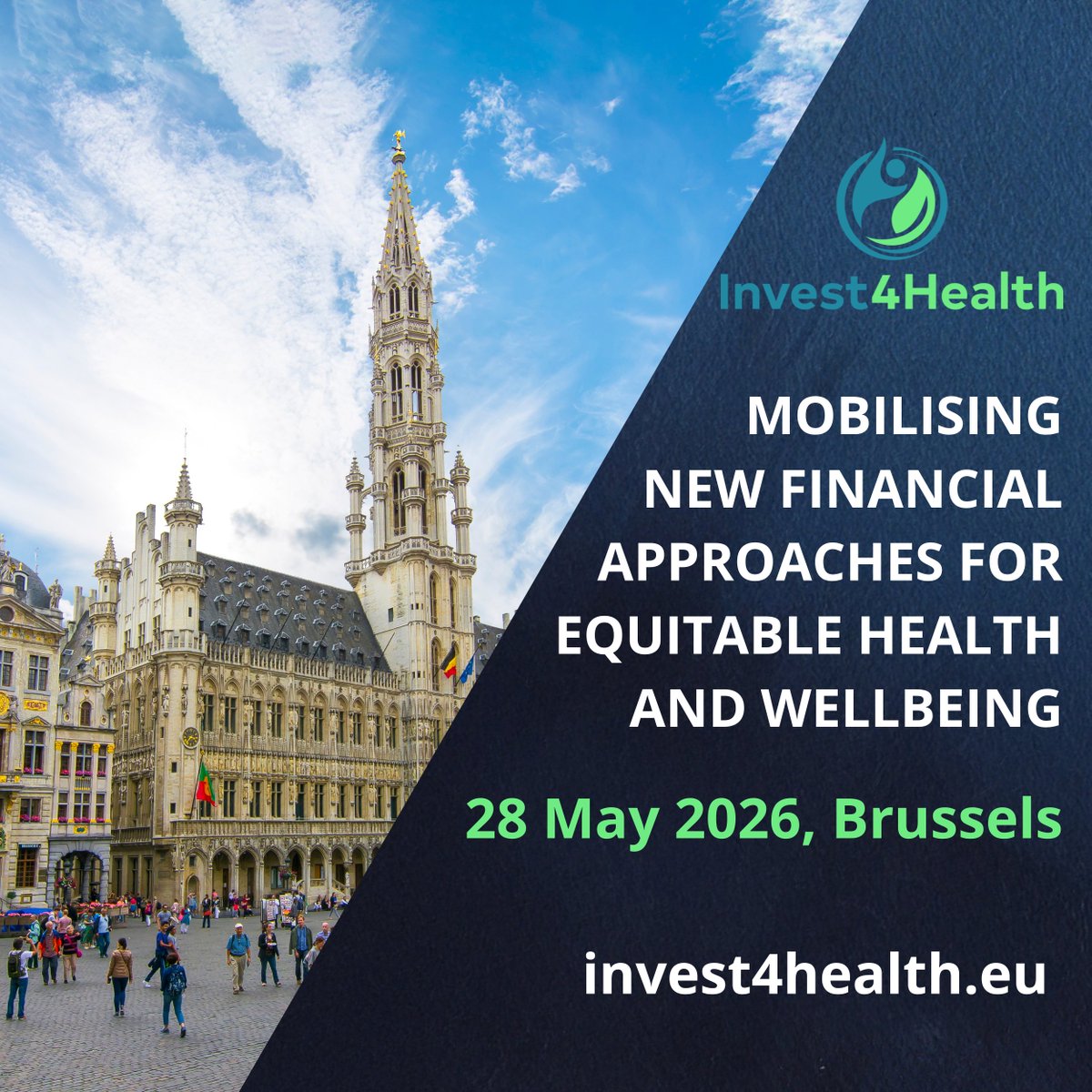 EUInvest4Health's tweet photo. How can prevention become investable, scalable &amp; sustainable? Join the #Invest4Health Final Event (28 May, Brussels) on innovative financing, governance &amp; health promotion with keynotes, panels &amp; interactive workshops. Register: https://t.co/rc65wFrKzW
#healthpromotion @EU_HaDEA https://t.co/uPPmTwJzwP