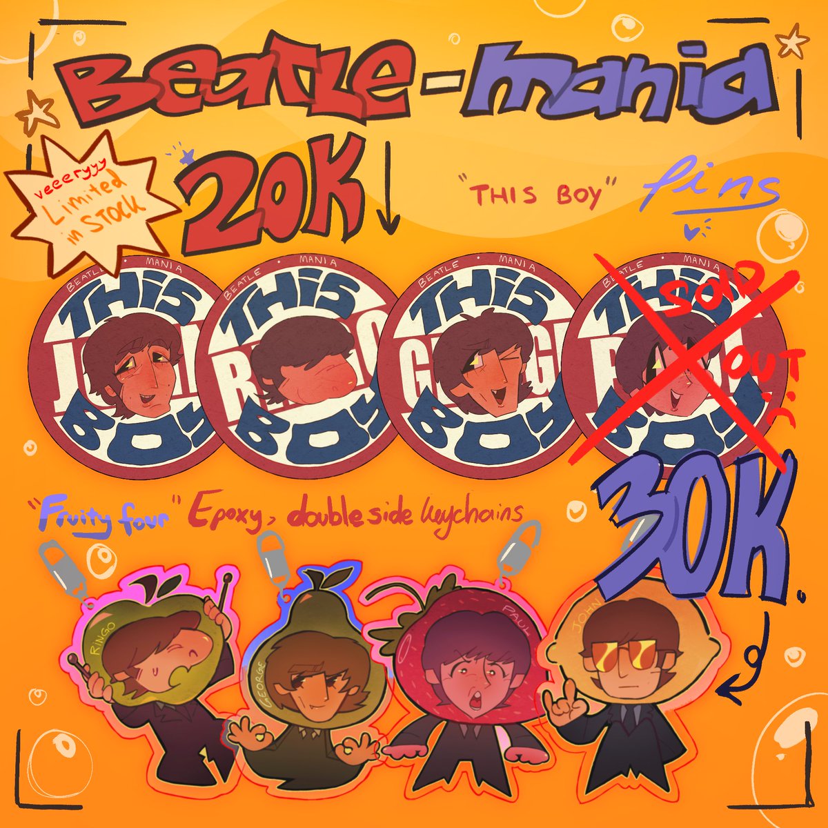 Miscttake's tweet photo. MISCTTAKE’s COMIFURO 22 CATALOGUE! 🪲🪲🪲

I’ll be selling mainly Beatles stuff <3 #cf22 #thebeatles 

They will be up on Day 2… OTS only! https://t.co/qpIwrhkMWT