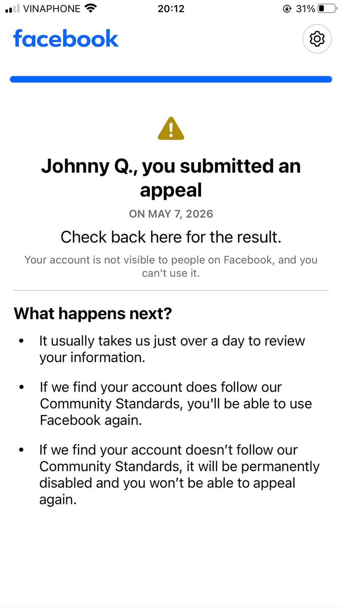 Johnnyhoang31's tweet photo. I really don't know why did Facebook blocked my account as this picture now? Not only on this account BUT I just recently was attacked by FB's Admin blocked many other accounts which I created in 2025-2026 without reason or real facts! I need FB unblocks this account &amp; others now https://t.co/fmtH38wvxd