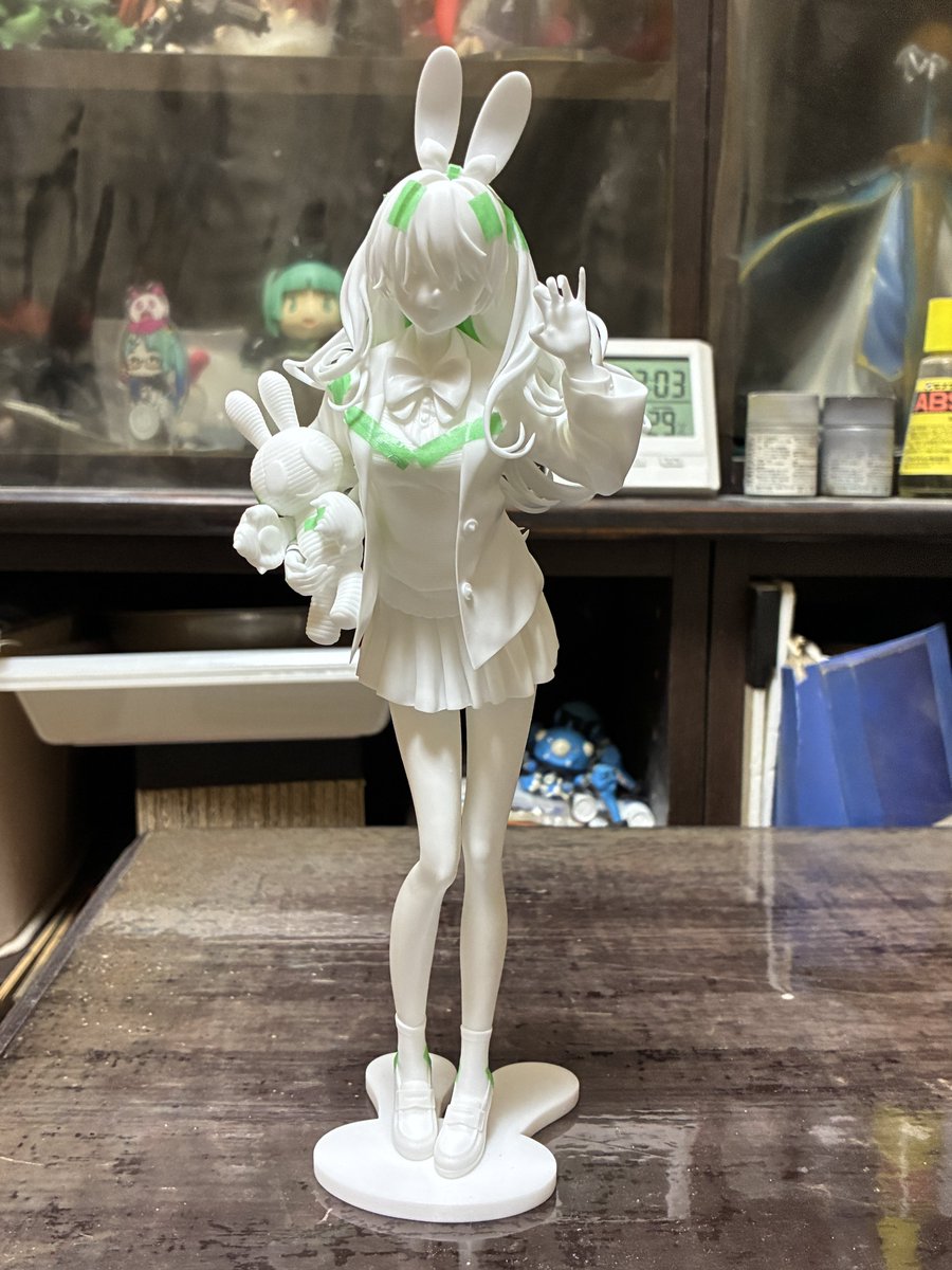 志貴さん仮組み完成しました〜やったぜ！🙌🙌🙌 線が細くふわふわした