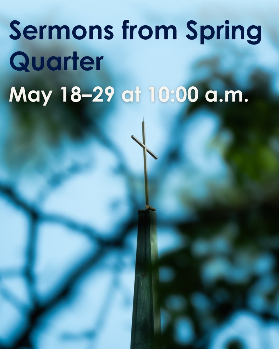 CTSFWedu's tweet photo. While students are on break, join us for Sermons from Spring Quarter weekdays at 10 a.m. from May 18–29. Due to the chapel window replacement project, chapel will be livestreamed from Sihler Auditorium beginning at 10 a.m. on June 1. #ctsfw https://t.co/NWRQ1QdAuQ