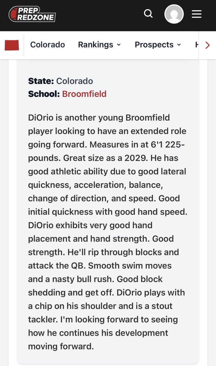 JakeDiOrio7's tweet photo. Thank you @MattT8Scouting and @PrepRedzoneCO for the write up. @SixZeroAcademy @ChrisHelbig3 @BenjaminJLane @TeamFullGorilla @CoachWooChing @CoachLubick @CoachPanagos @CoachBHen @Coach_DGibson @CoachMazotti @CoachMoffett5 @WesDr8ke https://t.co/AX07umx7bG