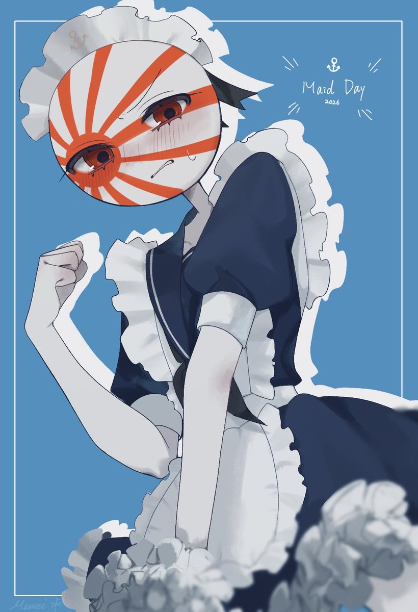 Mumei1127's tweet photo. メイドの日(5日遅刻)⚓️

#カントリーヒューマンズ #countryhumans https://t.co/oR4VSXujim