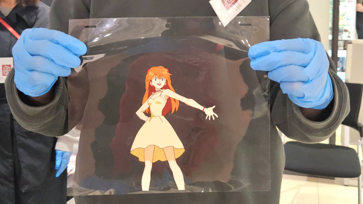 4月に参加したエヴァンゲリオン感謝祭in博多マルイ、セル画撮影体験会