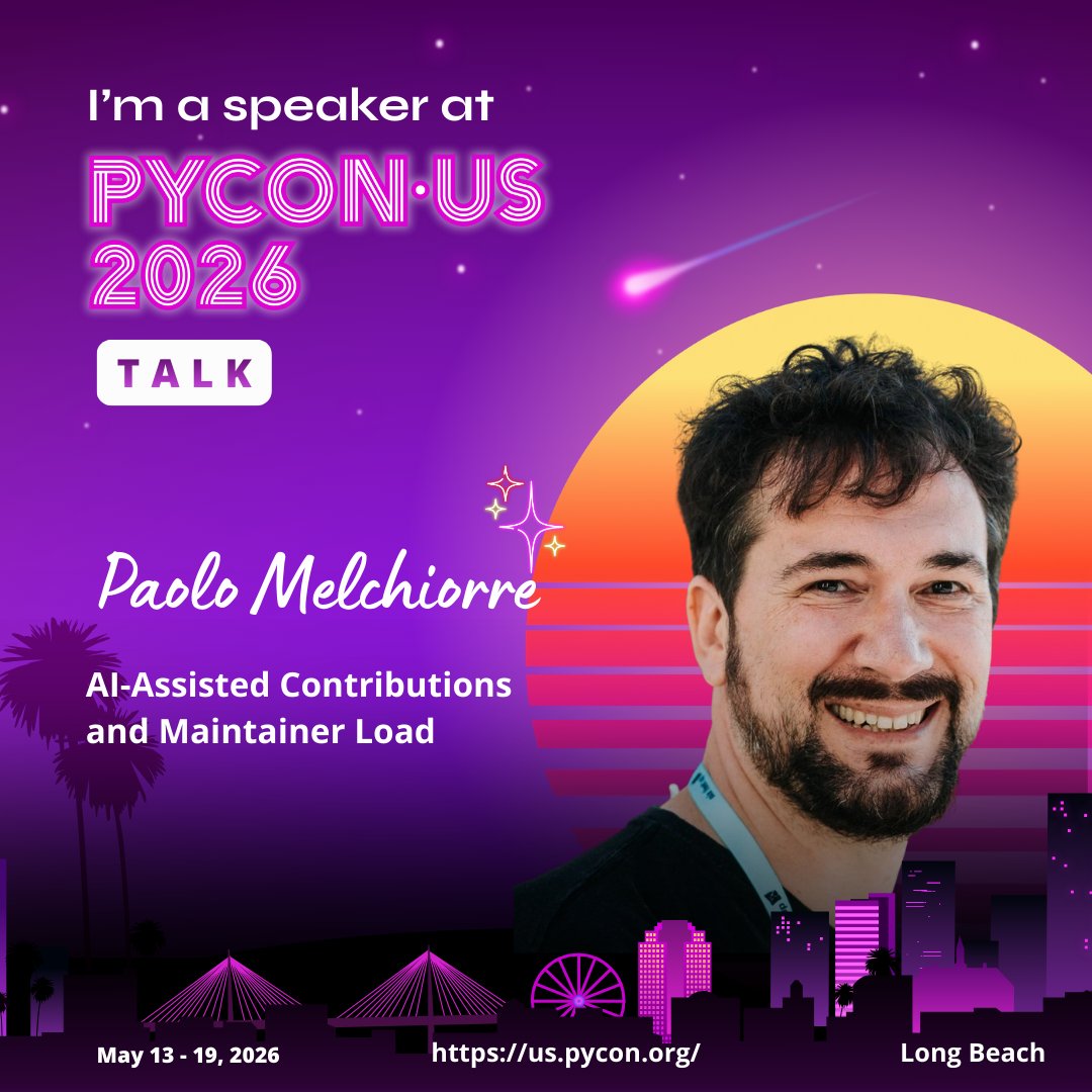 Paolo Melchiorre @ PyCon US tweet media