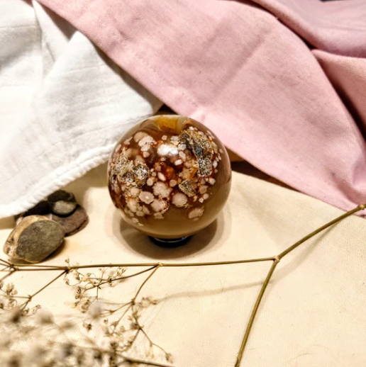 InsightStones's tweet photo. Prachtige bloemagaatbollen!! 💎🌼
Bloemagaat, ook wel bekend als flower agate , sakura agaat of kersenbloesem agaat, is een soort agaat met ondoorzichtige chalcedooninsluitsels die lijken op kleine bloemenvelden. 

➡️https://t.co/Ybi4jNYndr

#agaat #kristallen #insightstones #bol https://t.co/dYoOADoeep
