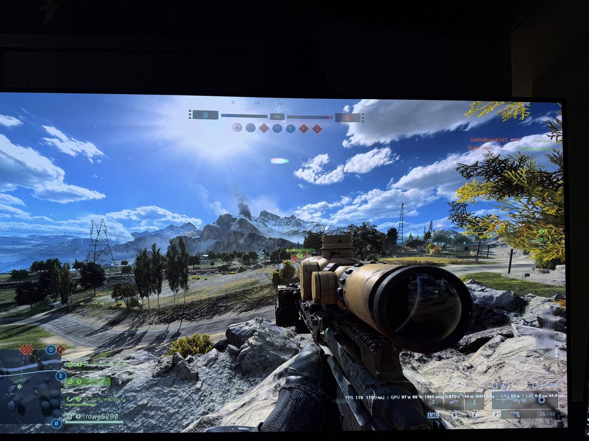 chiefsrowe's tweet photo. @Battlefield @BattlefieldComm Fantastic season this large map is what I’ve been waiting for. Check out the images. This thing plays beautifully on a 4K OLED.   Keep up the good work for your loyal fans. https://t.co/S0F3SnUZBa