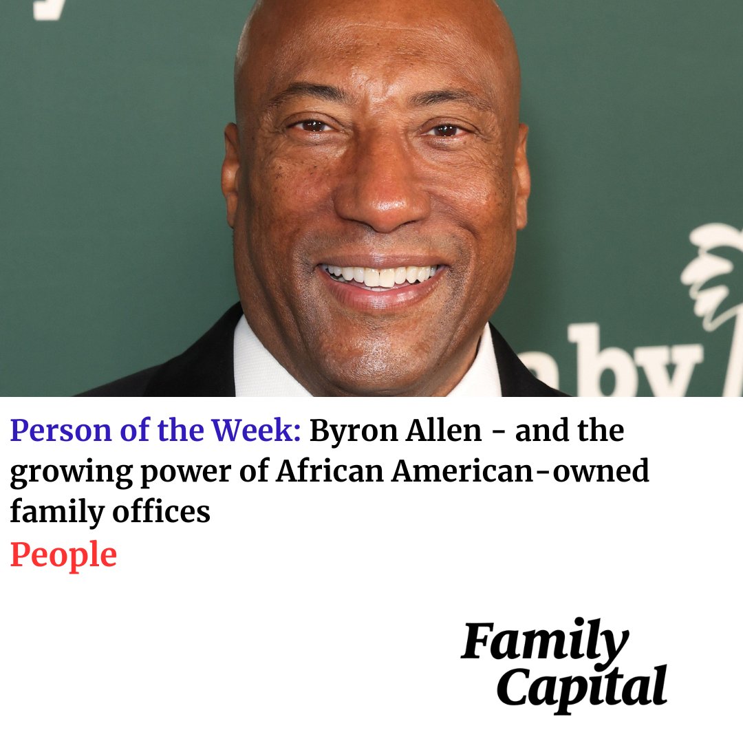 FamCapital's tweet photo. Byron Allen, comedian, businessman, and investor, made the headlines this week with his acquisition of BuzzFeed, a digital media and entertainment group, for $120 million. Behind the deal was his family office, Allen Family Capital, which is becoming an increasingly important player in the media and entertainment investment world.

Article | https://t.co/yuA2jDiRA1