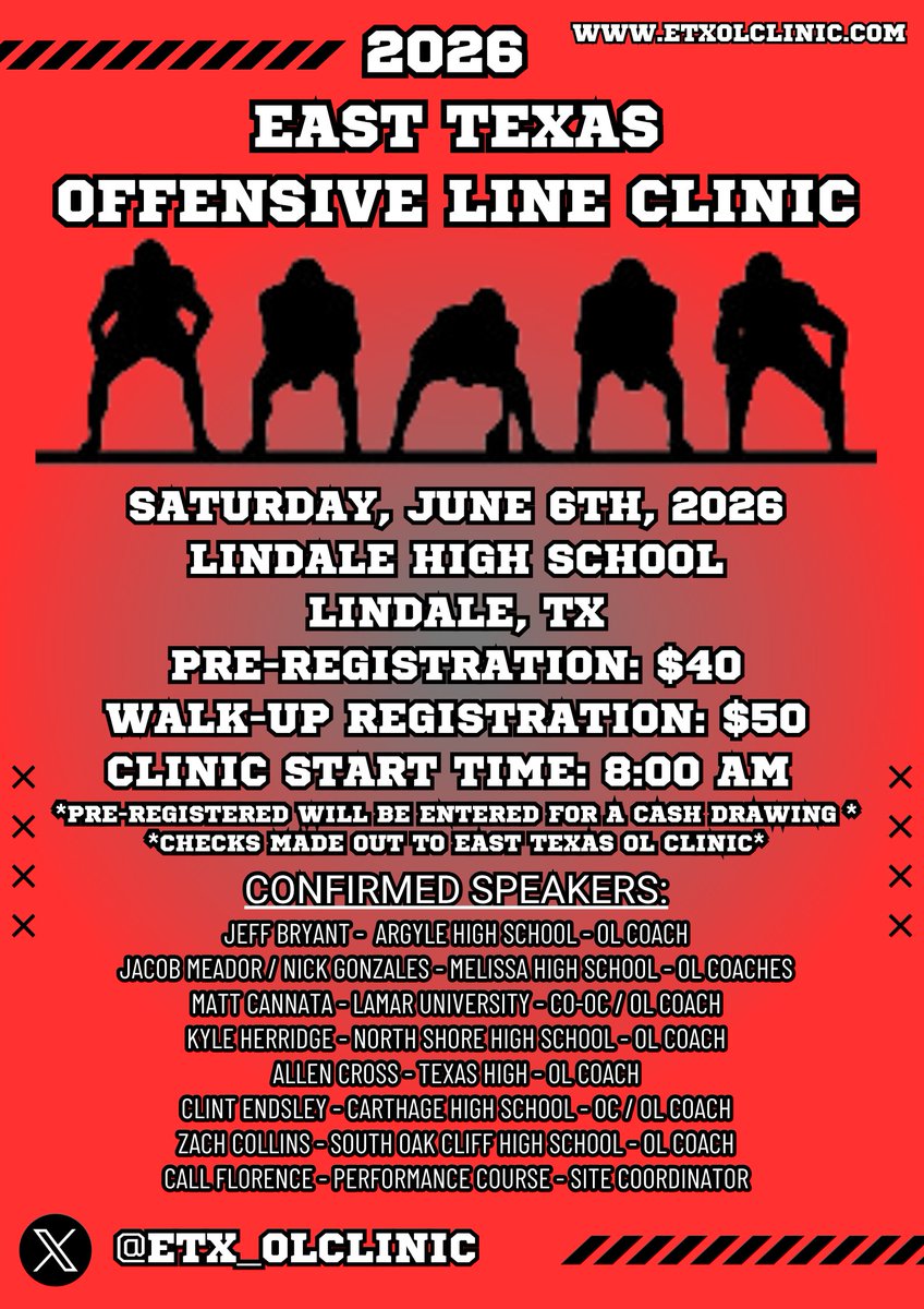 East Texas OL Clinic tweet media