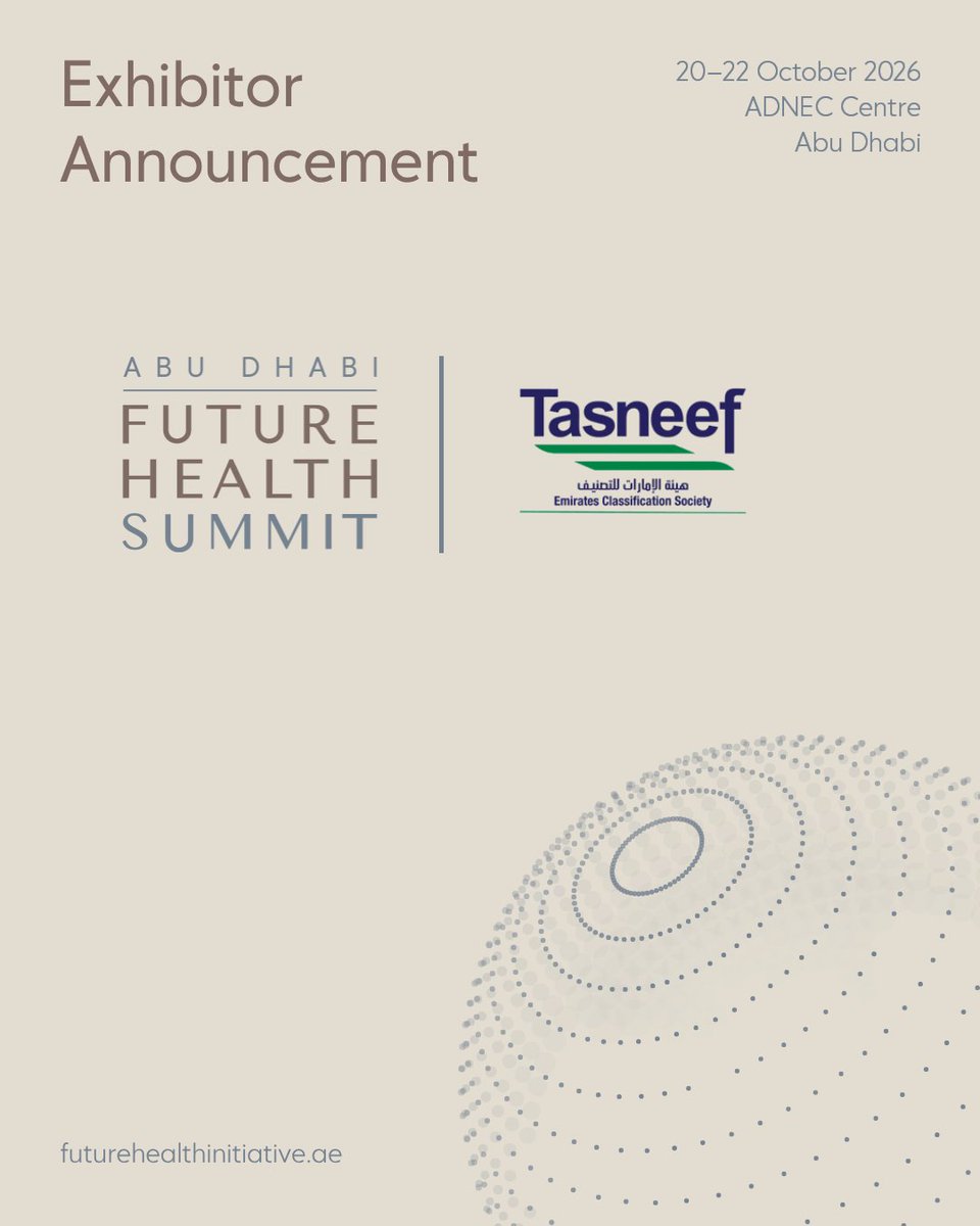 Future Health – A Global Initiative by Abu Dhabi tweet media