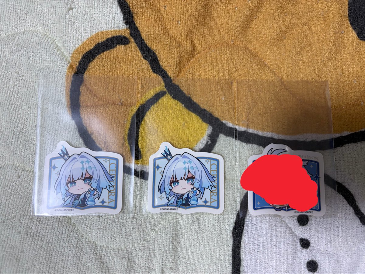 maplecat1512's tweet photo. 【交換】スタレ スシロー
【譲】
ステッカー→ケリュドラ×2、☆ファイノン（シクレ）
カード→キャストリス（シクレ）

【求】
ステッカー→☆ファイノン（通常）、アナイクス
カード→モーディス

都内手渡し、郵送可能です。
検索からでもお声掛けください。
☆は☆同士の交換のみ。 https://t.co/abW7wEUnqe