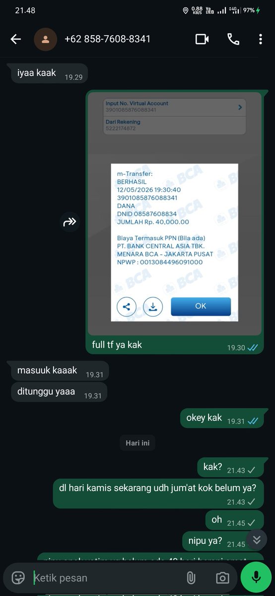 aawkarinn's tweet photo. JOKI PENIPU +62 858-7608-8341
perempuan nipu perempuan, kerja yg halal blog, tandain nih nama sm nomor nya https://t.co/hYw7pbCYrs