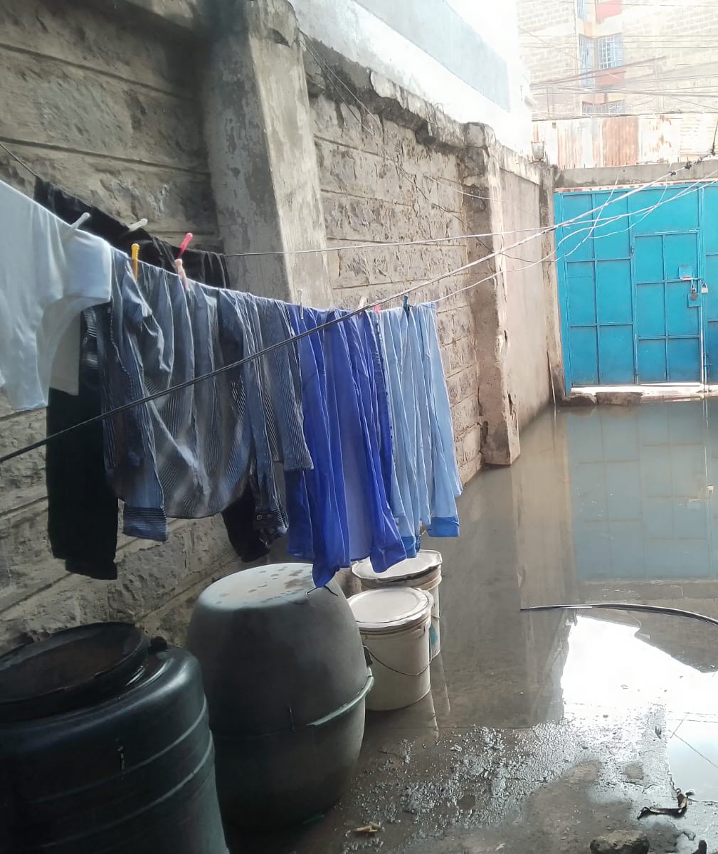 ihiga's tweet photo. @SakajaJohnson What you see is raw sewerage in my parent's compound. People in the relevant department are often as responsive as your handle here or demanding money to fix the manhole that creates this mess when contacted. https://t.co/c1e8xN8VVu