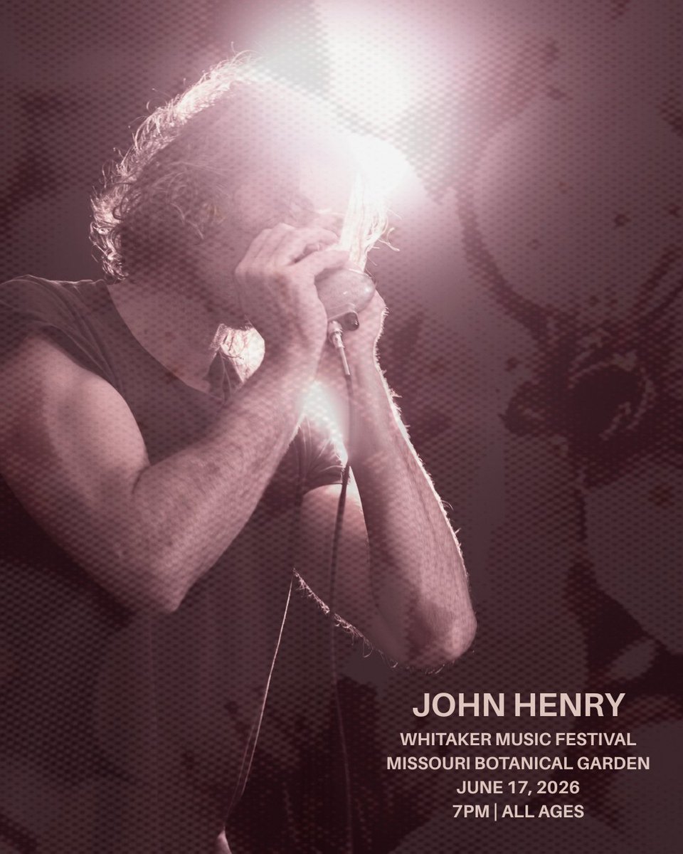 johnhenrystl's tweet photo. Getting excited for June 17th @mobotgarden as part of the Whitaker Music Festival! Put it on your calendar, great way to spend a summer night in St. Louis! Stream Lightning: https://t.co/OpaJb9slub https://t.co/qYnqGotGd9