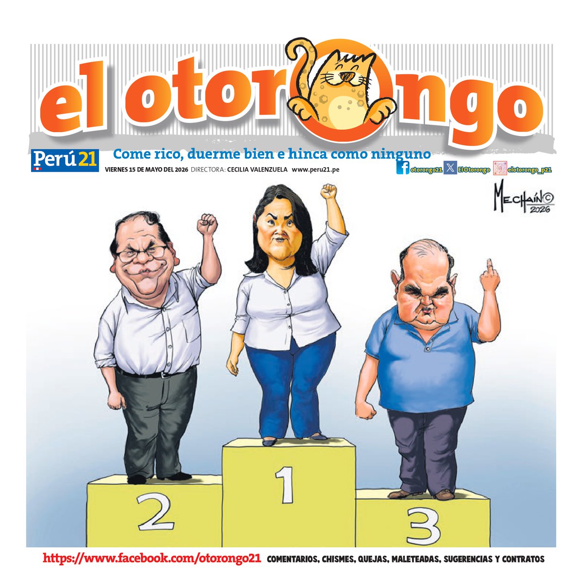 peru21noticias's tweet photo. 📌 ¡Come rico, duerme bien e hinca como ninguno!

No te pierdas todos los viernes 'El #Otorongo' con tu Perú21🐯 https://t.co/ct4ngxmyYN