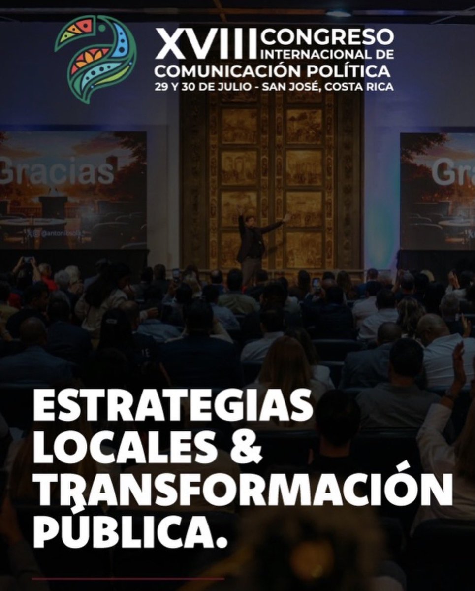 CumbreCP's tweet photo. 🌎 Costa Rica 🇨🇷 será el punto de encuentro donde las ideas se convierten en transformación pública.

El próximo 29 y 30 de julio llega una nueva edición del Congreso Internacional de Comunicación Política,

📍 San José, Costa Rica
📅 29 y 30 de julio 
https://t.co/zXweC3s6Ry https://t.co/SknFtDmvbp