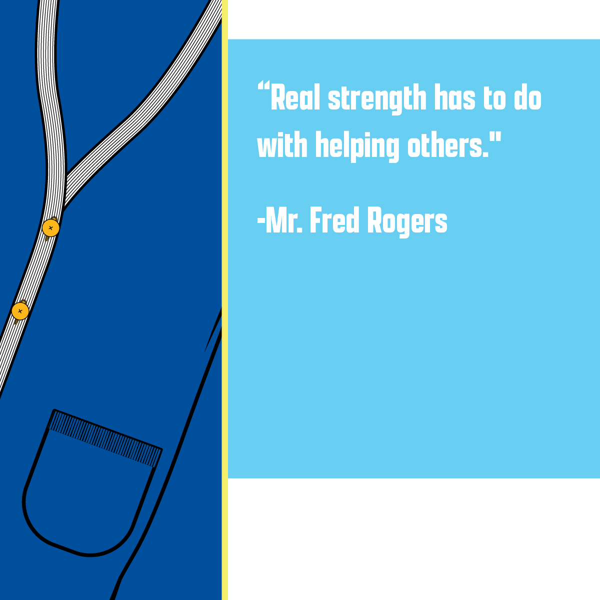 PittDental's tweet photo. “Real strength has to do with helping others.”
—Mr. Fred Rogers

Thank you to @PittDental administrators and our team in patient services who work daily to solve problems, find answers, and help others. Working together truly makes for a beautiful day in this neighborhood. https://t.co/D9En00LTsE