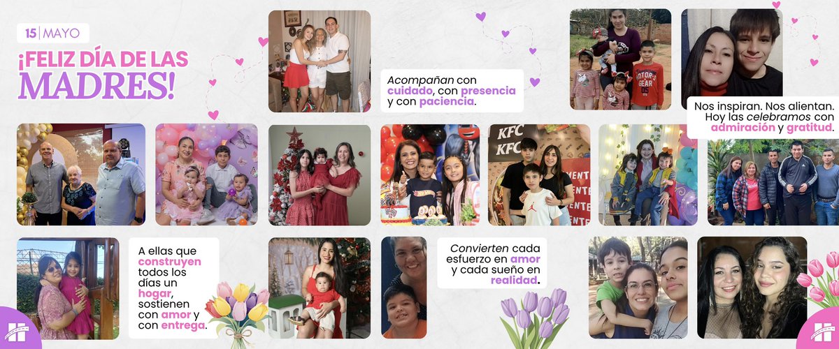 HeiseckeC's tweet photo. Hoy celebramos a quienes inspiran, acompañan y construyen con amor cada día. 💗🌷

Desde CHSA, deseamos un muy feliz Día de las Madres a todas las mamás y en especial a ellas que forman parte de nuestra familia.

#DiaDeLaMadre https://t.co/6mpb2EfxmI