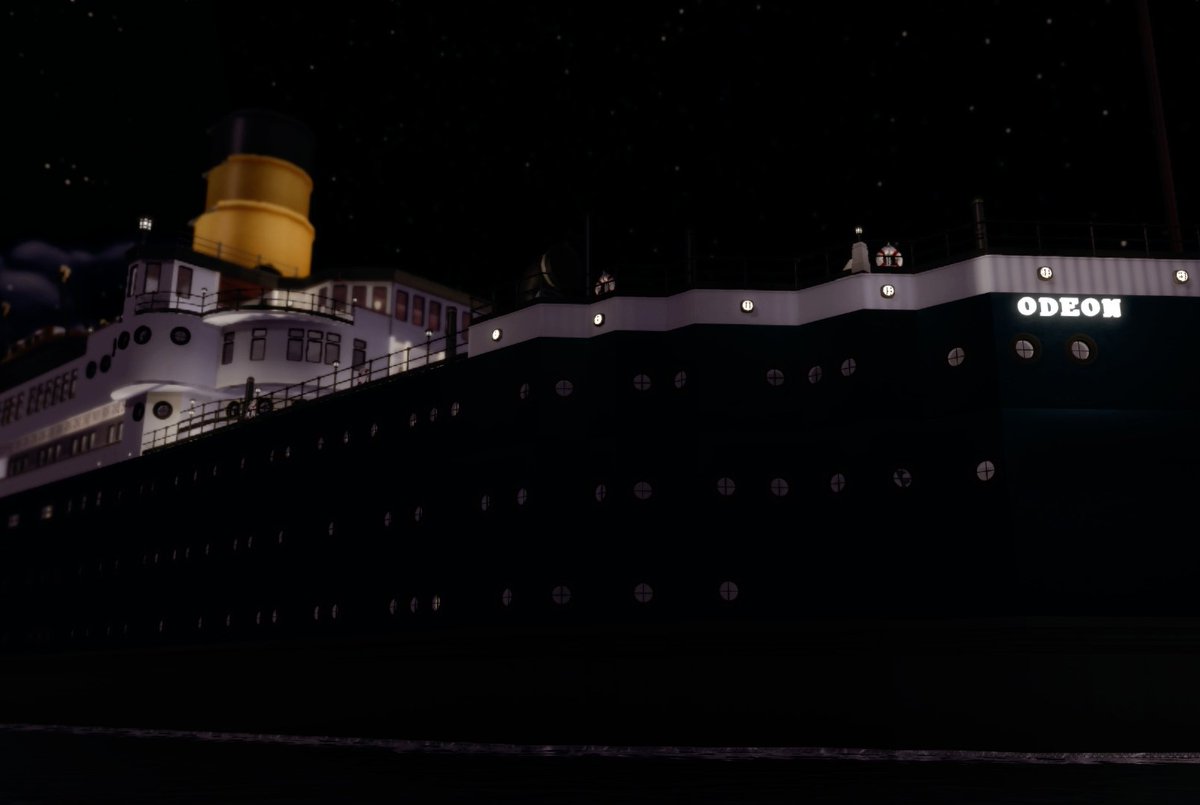 Danielsims_'s tweet photo. I stopped building my last ocean liner to start a new ship 😅 I was struggling with space, so I've decided to use three lots this time and, so far, I've built only the bow section. This is SS Odeon! Similar to SS Island of Erviede but larger and more luxurious. Hope you like it! https://t.co/8A5S43dvWG