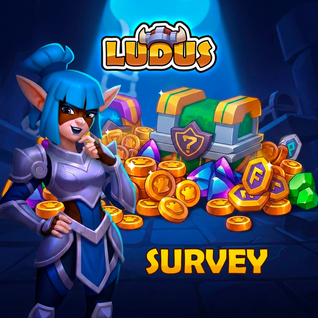 playludus's tweet photo. Take the short survey by May 18 and receive 1,000 Gold in Ludus on May 19.
📌 Survey link: https://t.co/bewO3J8Jxy
Share your thoughts! #Feedback #Ludus https://t.co/H3vw6N2Wcb