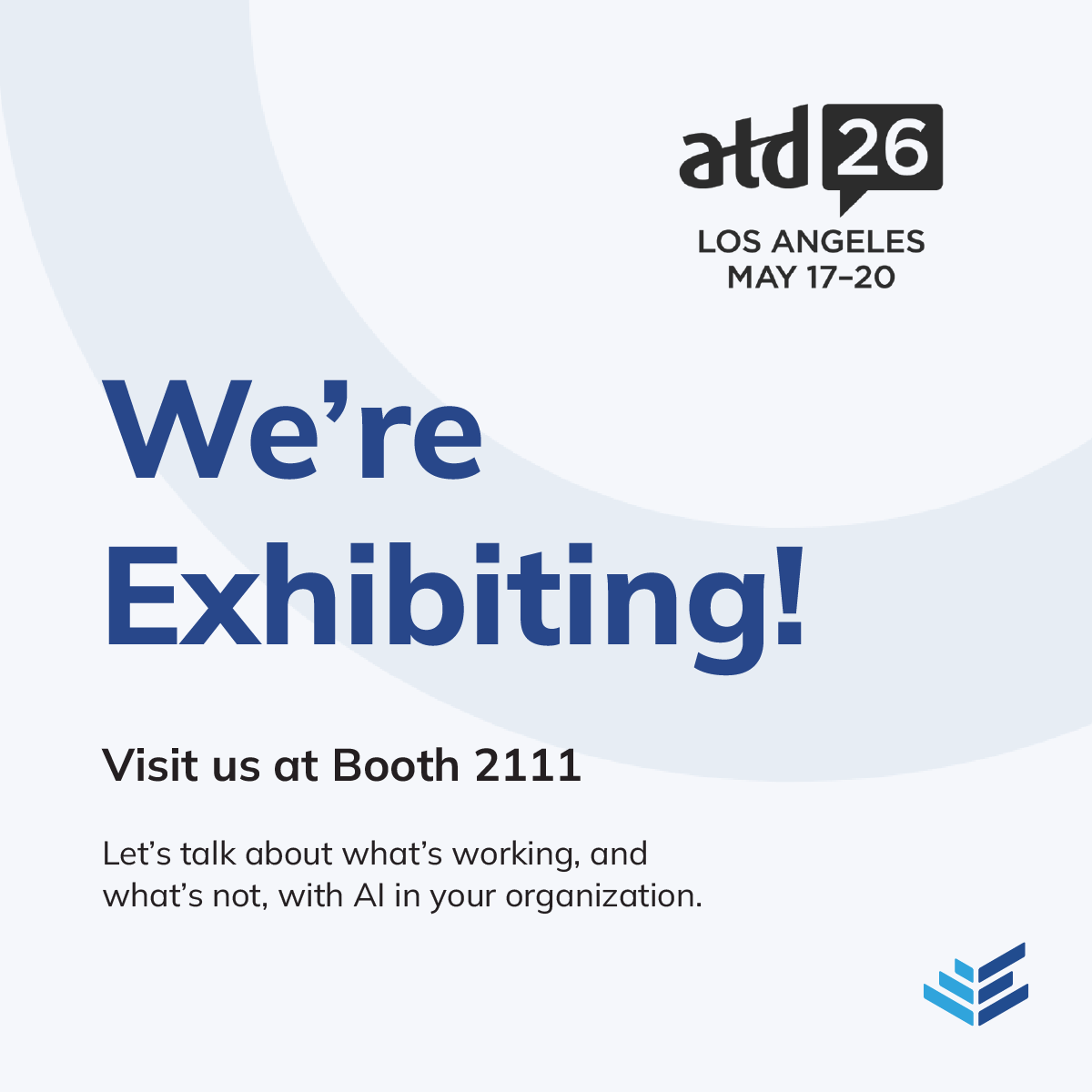 Educate3602's tweet photo. We’re heading to #ATD2026! 🥳

Everyone’s talking about AI. Few are turning it into a real impact.

Come by Booth 2111 and let’s chat about how we can achieve AI readiness across people, process, and tech.

📅 Book your 1-on-1 with Dr. Jay today: https://t.co/zIe1S0W3g9 https://t.co/ueTvOz5JcE