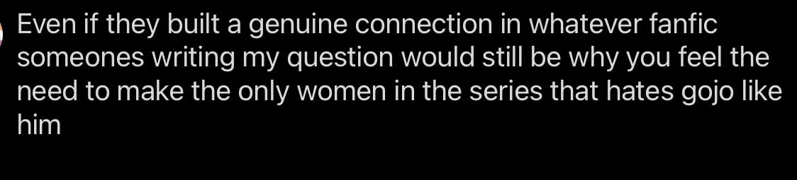 Roses_fanstuff's tweet photo. @Zhe_ny_oc yeah the idea that utahime, the only women that dislikes gojo strongly has to get over it is a misogynistic fetish essentially. https://t.co/aYFAPRK6GR