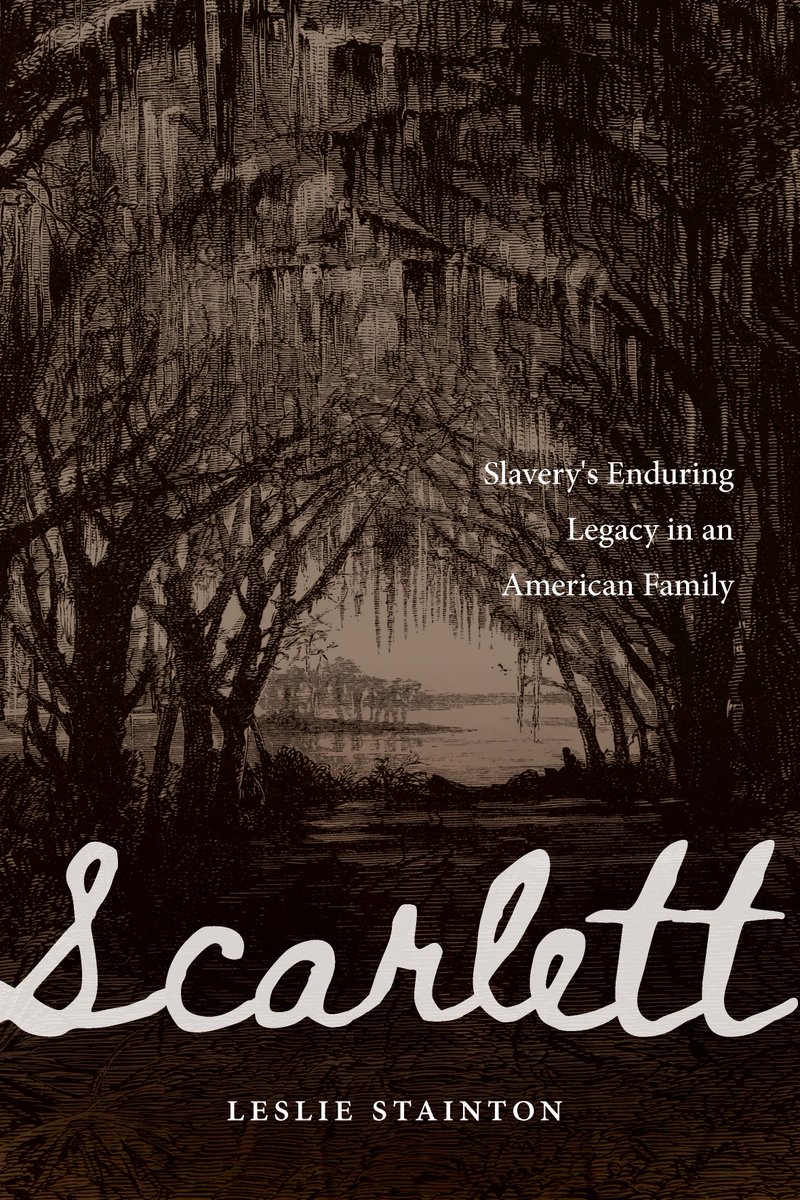 PotomacBooks's tweet photo. Leslie Stainton, author of SCARLETT, discusses slavery's enduring legacy, including the complicated history of her own enslaving Georgia ancestors on American History TV (@cspan). https://t.co/Z9VxtAo1Fq https://t.co/9hrnv4LGbw