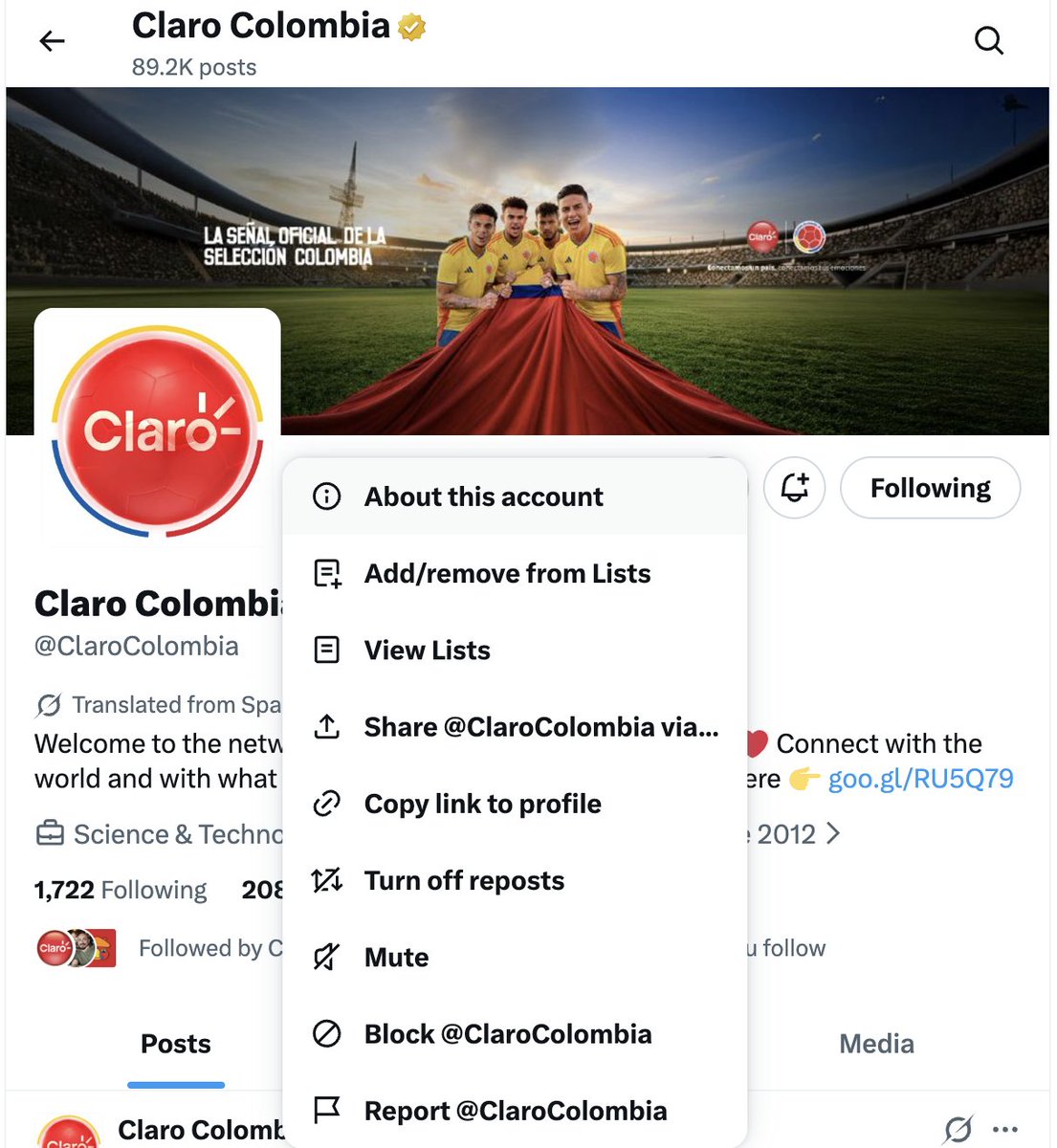 Masolhr's tweet photo. @ClaroColombia @clarocolombia No me aparece la opción de mensaje privado. ¿Podrían habilitar los DM por favor? https://t.co/sFh4veAImg