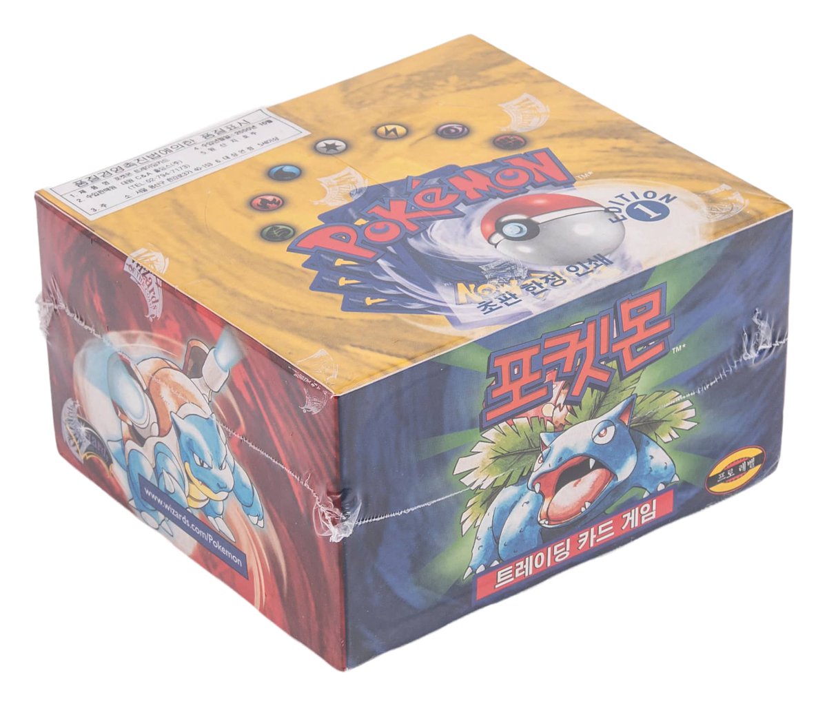 A Korean Base Set boxstill sealed  Bid now: https://t.co/6knfnrDbKJ This  2000 Pokmon Korean Base Set 1st Edition Factory-Sealed Booster Box (36  Packs) - Possible Rare Holo Charizard, Blastoise, Venusaur Cards is