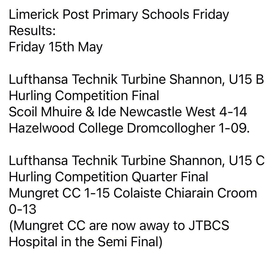 Limerick GAA tweet media