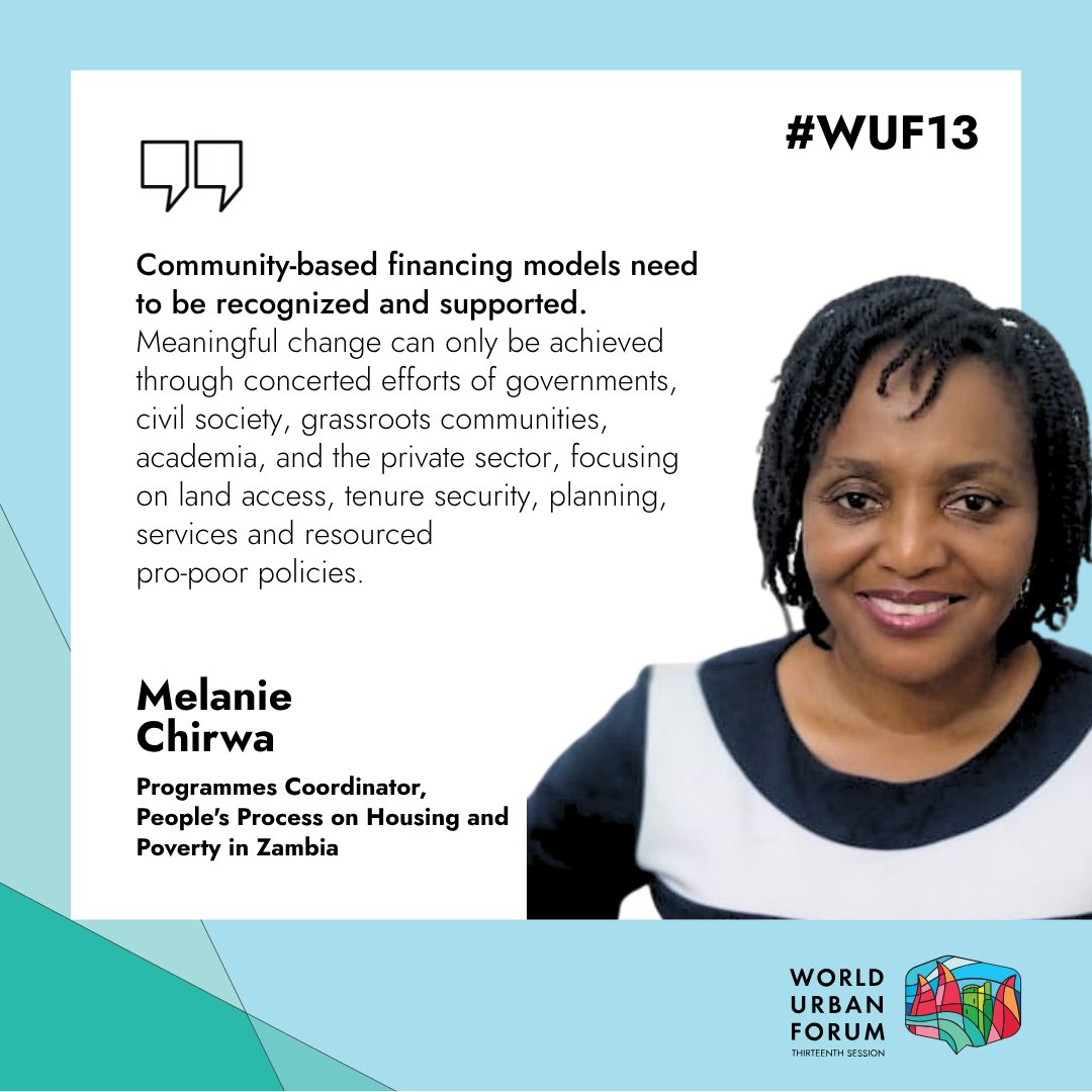 WUF_UNHabitat's tweet photo. 💬 How can we work together to deliver housing for all?

Ahead of #WUF13, stakeholders are sharing perspectives and ideas helping shape the global conversation on housing and inclusive urban futures.

👇 Thread 1/2 https://t.co/CYTf5kAO1R