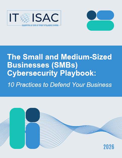 ITISAC's tweet photo. Small business budget, big security threats? You don't need a massive IT budget to protect your company.

The IT-ISAC just released a free SMB Cybersecurity Playbook with 10 practical, low-cost steps you can take today.

📊 Built on real-world threat data
🛠️ Easy, low-cost tips
🧑‍💻 Written for anyone, from security professionals to laymen

Protect your business without the enterprise price tag.

Download the free guide: https://t.co/wzrlMcnwNw

#SMB #smallbusiness #informationsharing #cybersecurity